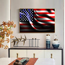 5D Diamond Painting National Flag Full Round Mosaic Canvas Picture Home Decor