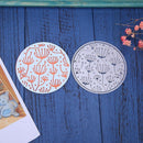 Domybest 1 Set Circular Frame DIY Punching Molds Stencils Scrapbook Embossing