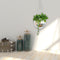 Boho Mirror Ball Hanging Flower Pot Hanger Basket Home Garden Decor (15cm) Newly