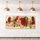 Rose Oil Paint By Numbers DIY Canvas Wall Art Picture Craft Home Decoration Gift