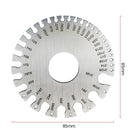 1 pc Stainless Steel 1-36 Round AWG SWG Wire Ruler Gauge Diameter Surveyor To