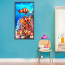 Canvas Painted Oil Paint By Numbers Goldfish DIY Wall Art Modern Bedroom Decor