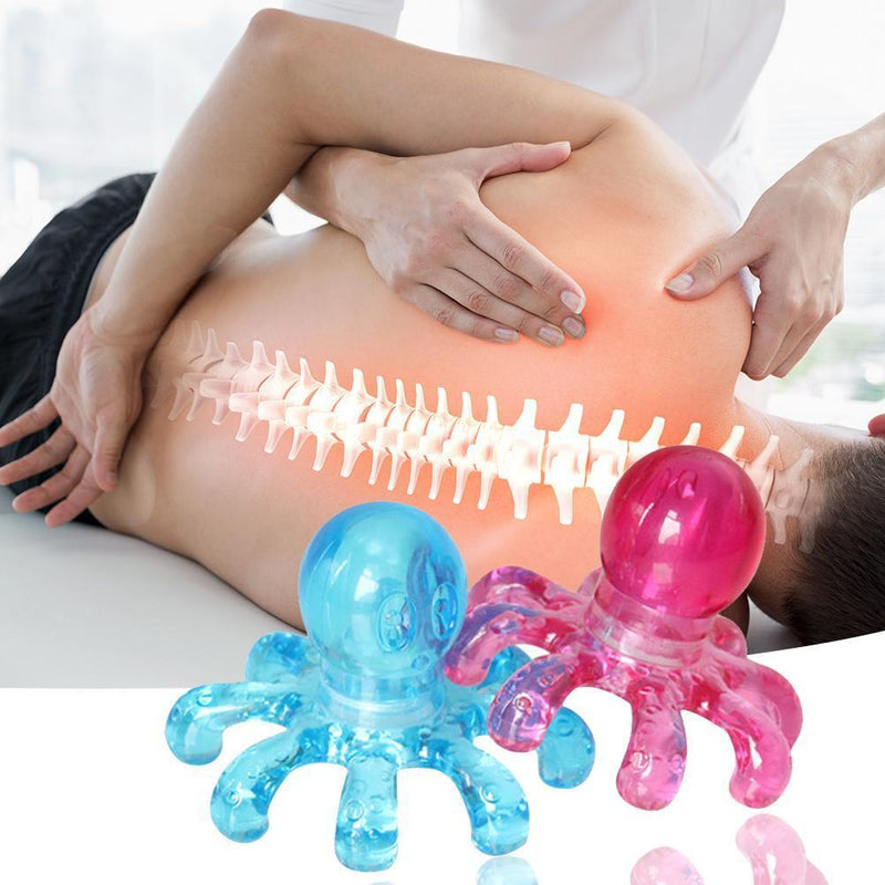 Portable Crystal Octopus Massager Handy Claw Massage for Relaxing Head Neck