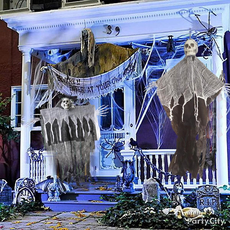 Halloween Props Hanging Skeleton Haunted House Decoration Halloween~