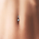 Body Jewelry Stainless Steel Belly Piercing Button Zircon Navel Women Jewelry