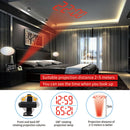 Digital Electric Radio Alarm Clock Desk Projector Mirror Time Snooze Clock Decor