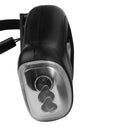 Hand Crank Solar Dynamo Torch Lamp Outdoor Emergency LED Flashlight (Black)