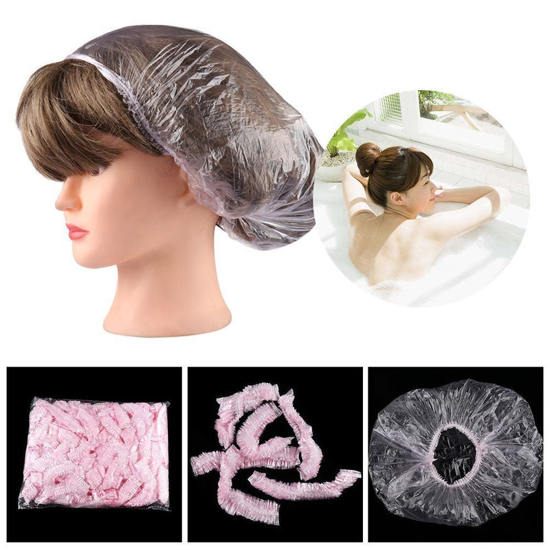 Disposable Plastic Eyebrows Tattoo Hair Net Caps Catering Hat Microblading