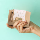 Tassels Women Short Wallet PU Leather Clutch Card Bag Female Purse (Coffee)