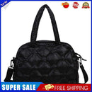 Fashion Women Space Cotton Shoulder Bags Winter Crossbody Handbags (Black)