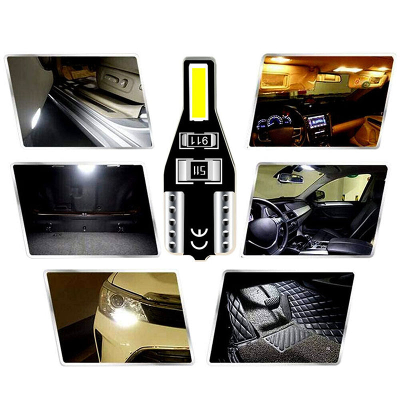 T10 7020SMD LED CANBUS Error Free Wedge Bulbs for Car Map Dome Side Marker Light