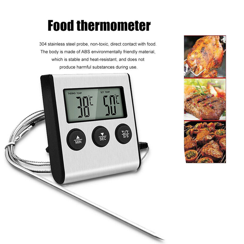 Food Thermometer Kitchen with Long Probe Cooking Temperature Measure Tester