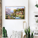 Village 5D Full Square Drill DIY Diamond Painting Scenery Rhinestone Picture Art