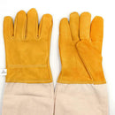 1 Pair Beekeeping Gloves Goatskin Bee Keeping Vented Sleeves Long A0C5