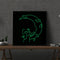 5D DIY Part Special Shaped Drill Diamond Painting Girl Moon Luminous Art