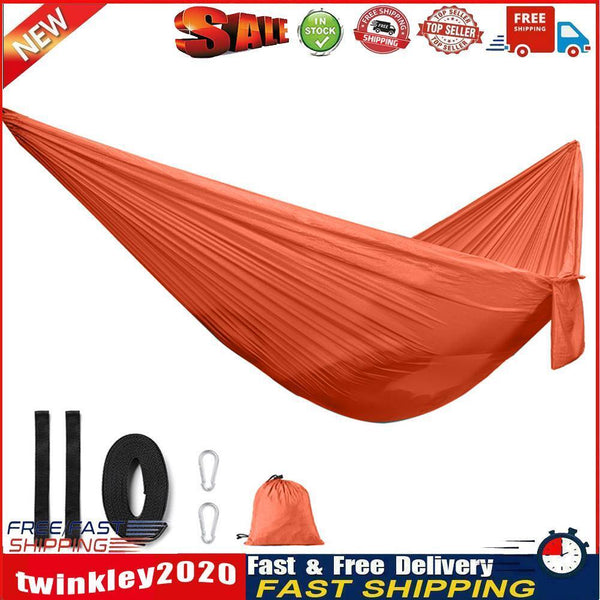 Outdoor Camping Hammock Sleeping Swing Garden Tree Hanging Bed w/ Rope (A) Newly