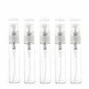 12 Pcs Mini Glass Transparent Small Empty Spray Bottle Ato B5G6 Perfume F3B8