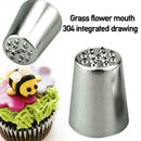 3pcs Grass Baking Decorating Cupcake Cake Icing Piping Tool Pastry Nozzles F6D7