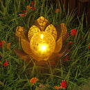 Solar Lawn Lamps Cracked Glass Ball Lotus Light Home Garden Decoration Lights