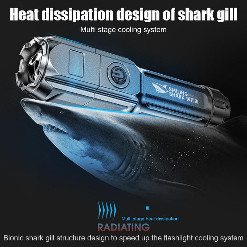 XPE LED Flashlight 3 Lighting Mode USB Charging Portable Camp Hiking Torch