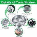 Filter Colander Oil Drainer Tuna Press Lid Food Can Strainer Tuna Can Strainer