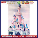 Rainbow Castle Oil Paint By Numbers Kit Canvas DIY Picture Hand Painted Wall Art