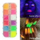 Luminous Pigment Fluorescent Powder Glow In The Dark Art L3V0 Decor DIY P0F3