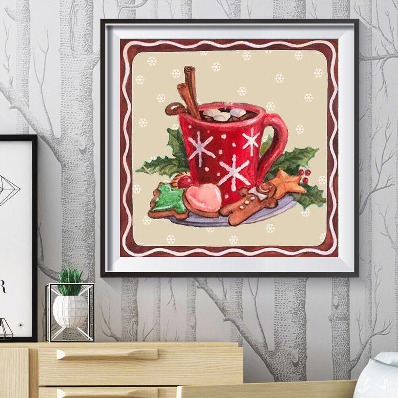 5D DIY Red Cup Full Round Drill Diamond Painting Kit Handicraft Artwork