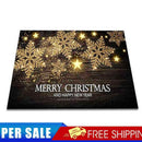 Merry Christmas Doormat - Snowflake Soft Anti-Slip Floor Rugs 23.62x35.43 inch