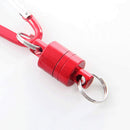 Magnetic Buckle Portable Carabiner Lure Magnet Hanging Clasp Holder (Red)