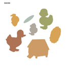 Farm Duck Silicone Stamp Cutting Die Stencil Frame Scrapbook Decor Craft Newly