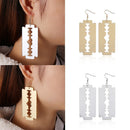 Hip Hop Rock Gothic Stud Earrings Acrylic Punk Ear Studs Blade Drop Earrings