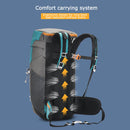40L Nylon Sport Camping Backpack Hiking Climbing Travel Cycling Bag (Blue)