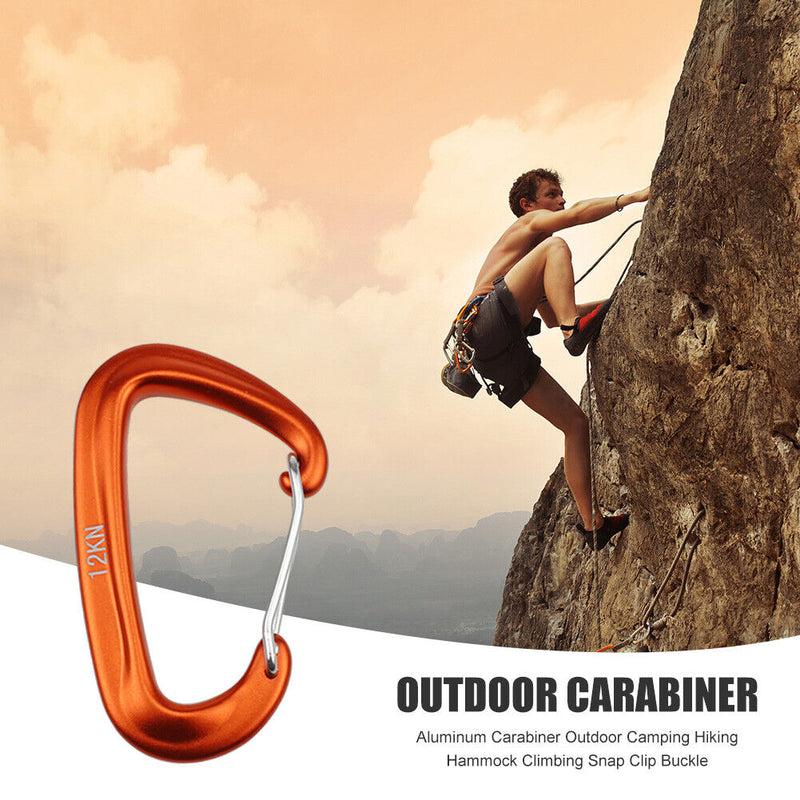 Aluminum Carabiner Outdoor Camping Hammock Buckle Hook Mountain Climbing Tools
