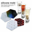 Coaster Triangle DIY Art Stripe Table Mat Tray Mould Coasters Crystal Mold