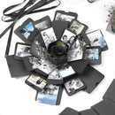 Explosion Box Hexagonal DIY Photo Album Scrapbooking Bomb Box Gift (Black) Newly