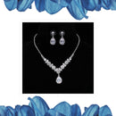 Zirconia Cubic Women Accessories Jewelry Sets Choker Rhinestone Costume Wedding