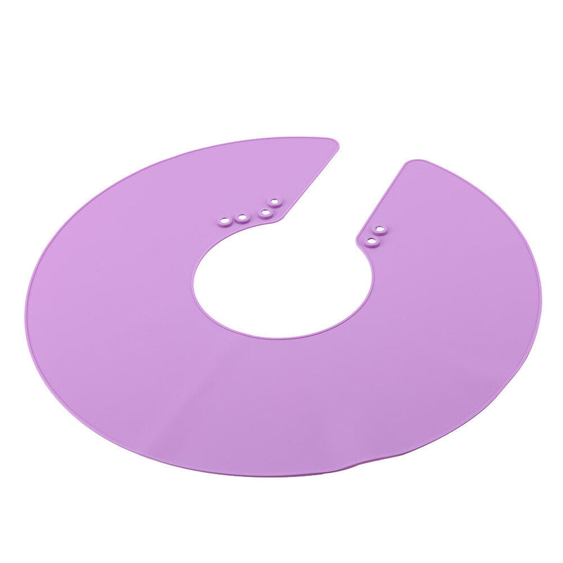 Haircut Shawl Neck Cape Silicone Neck Shield for Hair Coloring (Purple) Newly