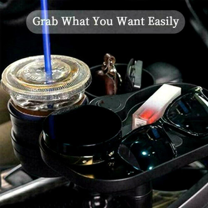 360° Rotating & Adjustable Car Cup Holder Expander Base 6563 Convenient F4B2