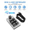 Macro Keyboard 6 Key 1 Knob Bluetooth-compatible Mechanical Keypad (Black)