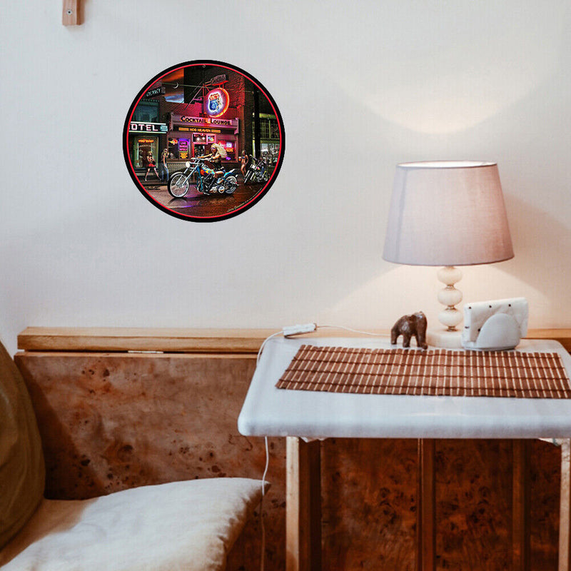 Motorcycle Girls Retro Metal Plate Tin Sign Poster Plate Wall Art Accessories