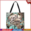 Wolf dream catcher Printed Shoulder Shopping Bag Casual Large Tote Handbag