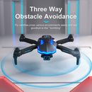 4k HD Dual Camera Rc Drone Obstacle Avoidance Follow Me Foldable with Led Lights