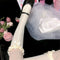 Elastic Maid Girl Gift Knee High Lace Bow Socks Transparent Lolita Socks