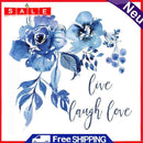 Ink Blue Rose Oil Paint By Numbers DIY Acrylic Painting Wall Art Picture Craft