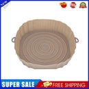 Silicone Air Fryer Liner Reusable Oven Baking BBQ Fryer Pan Mat (Brown)