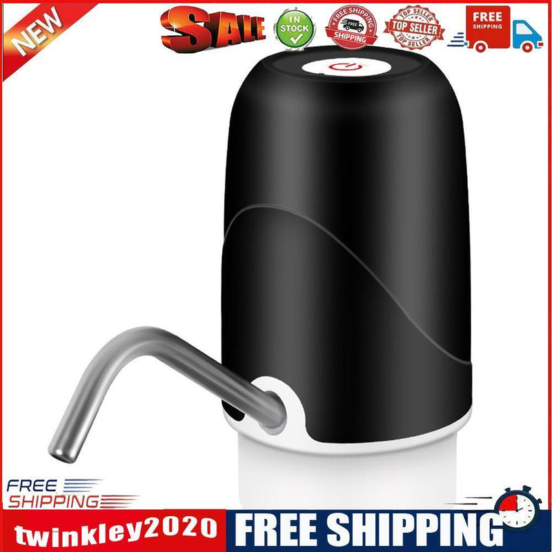 Water Bottle Pump Mini Barreled Water Electric Pump USB Water Dispenser (B)