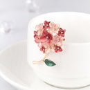 Alloy Flower Brooches Pearls Pin Party Jewelry Brooch Women Clothes Accessories