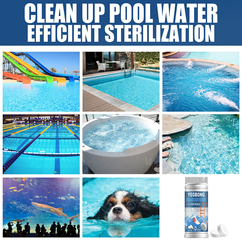 21x Swimming Pool Cleaning Tablet Hot Tub Spa Effervescent Chlorine Tablet