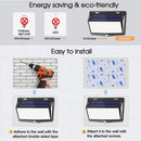 468 LED Solar Light Motion Sensor Wall Mounted Home Street Lamp Decoration